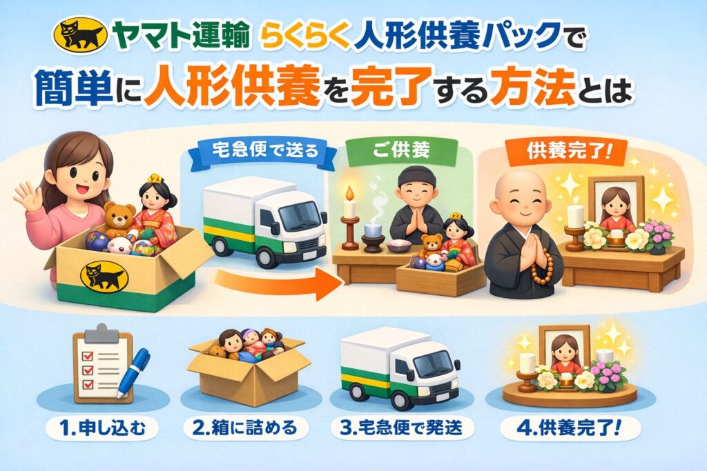 ヤマト運輸らくらく人形供養パックで簡単に人形供養を完了する方法とは