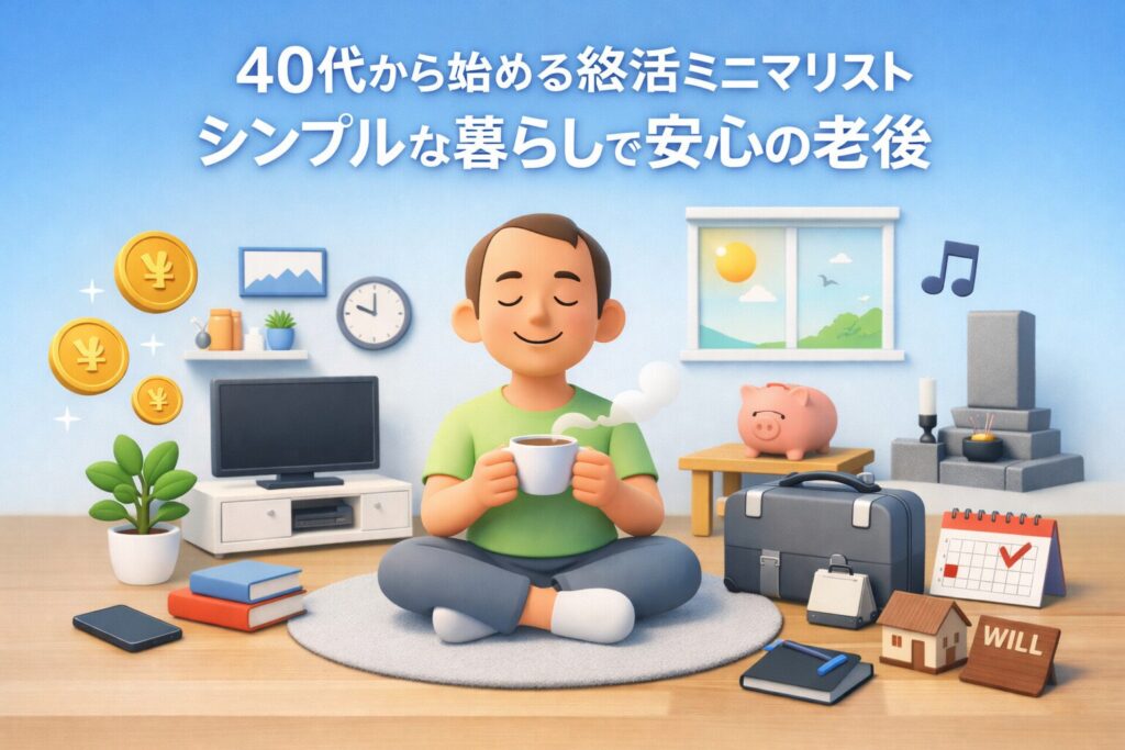 終活40代ミニマリスト：シンプルな生活で老後の安心を
