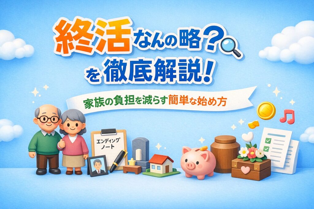 終活なんの略?を徹底解説！家族の負担を減らす簡単な始め方