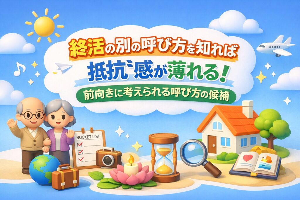 終活別の言い方を知れば抵抗感が減る！効果的な選択肢