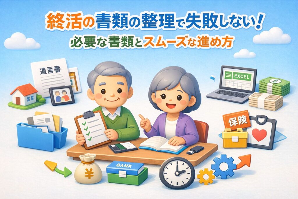 終活書類整理で失敗しない！必要な書類と効率的な進め方