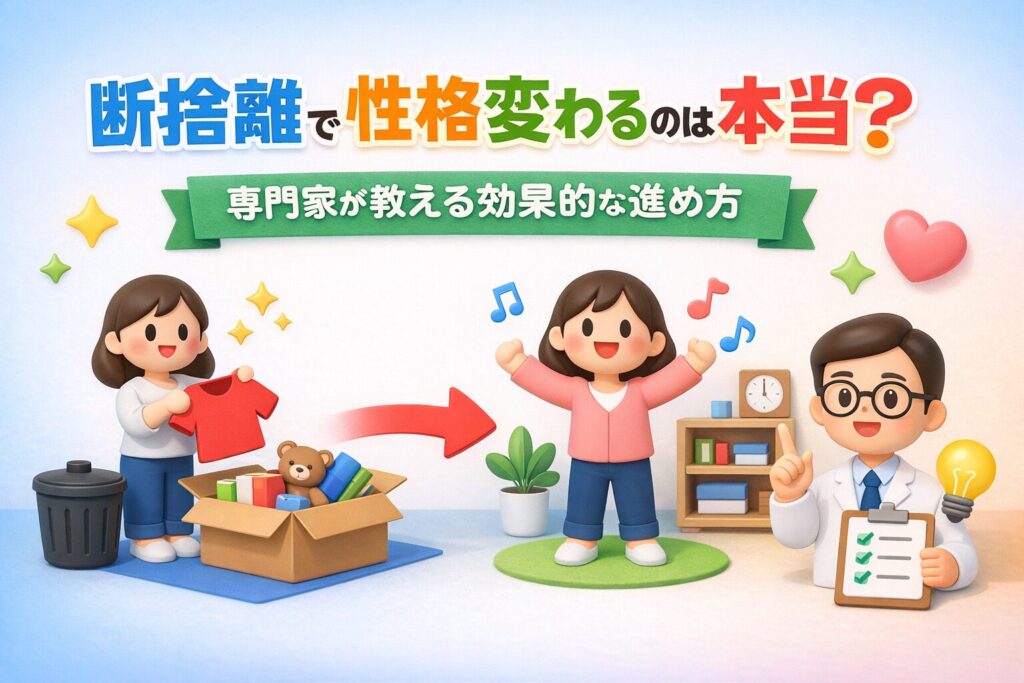 断捨離で性格変わるのは本当？専門家が教える効果的な進め方