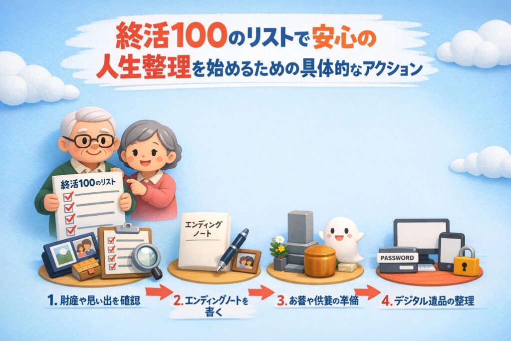 終活100のリストで安心の人生整理を始めるための具体的なアクション