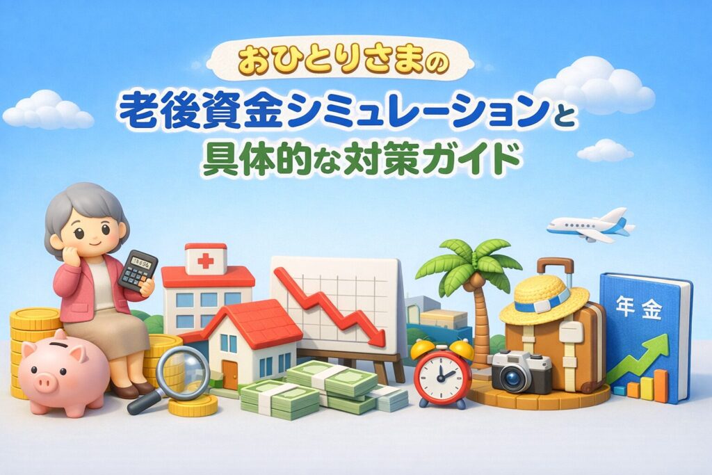 お一人様老後に備える資金シミュレーションと対策具体的ガイド