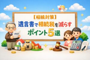 【相続対策】遺言書で税金を減らすポイント5選