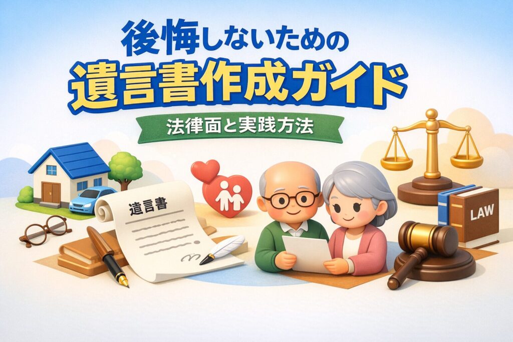 後悔しないための遺言書作成ガイド：法律面と実践方法