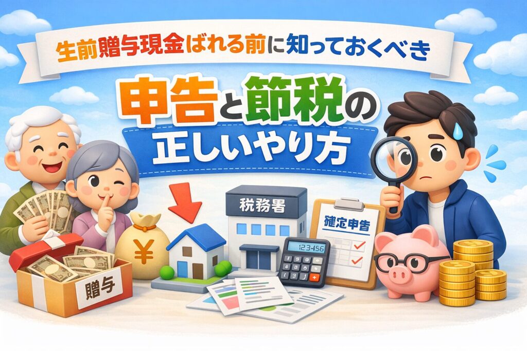 生前贈与現金ばれる前に知っておくべき申告と節税の正しいやり方