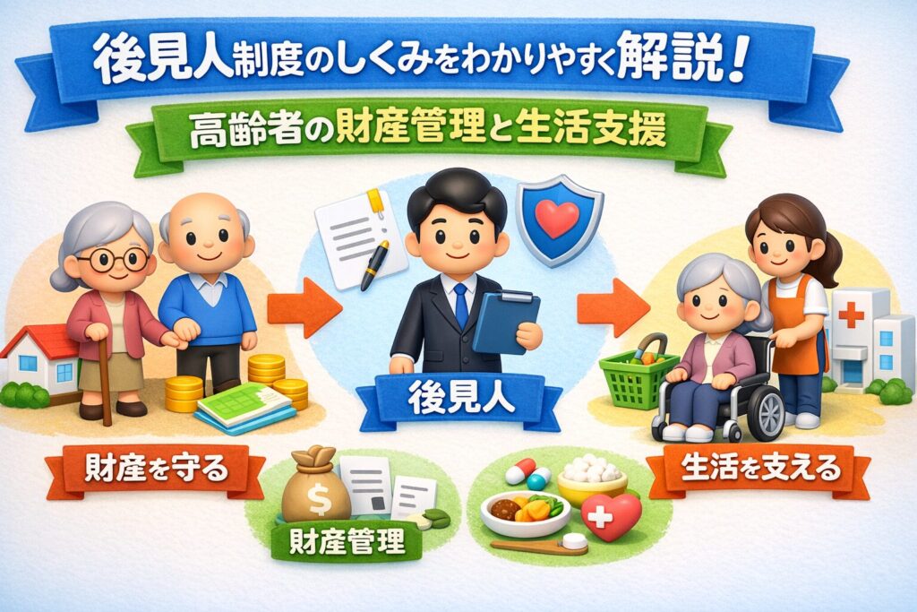 後見人制度をわかりやすく解説！高齢者の財産管理と生活支援