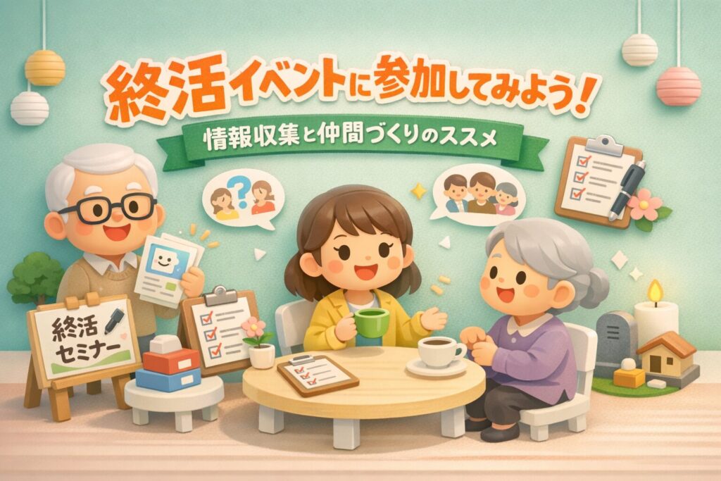 終活イベントに参加してみよう！情報収集と仲間づくりのススメ