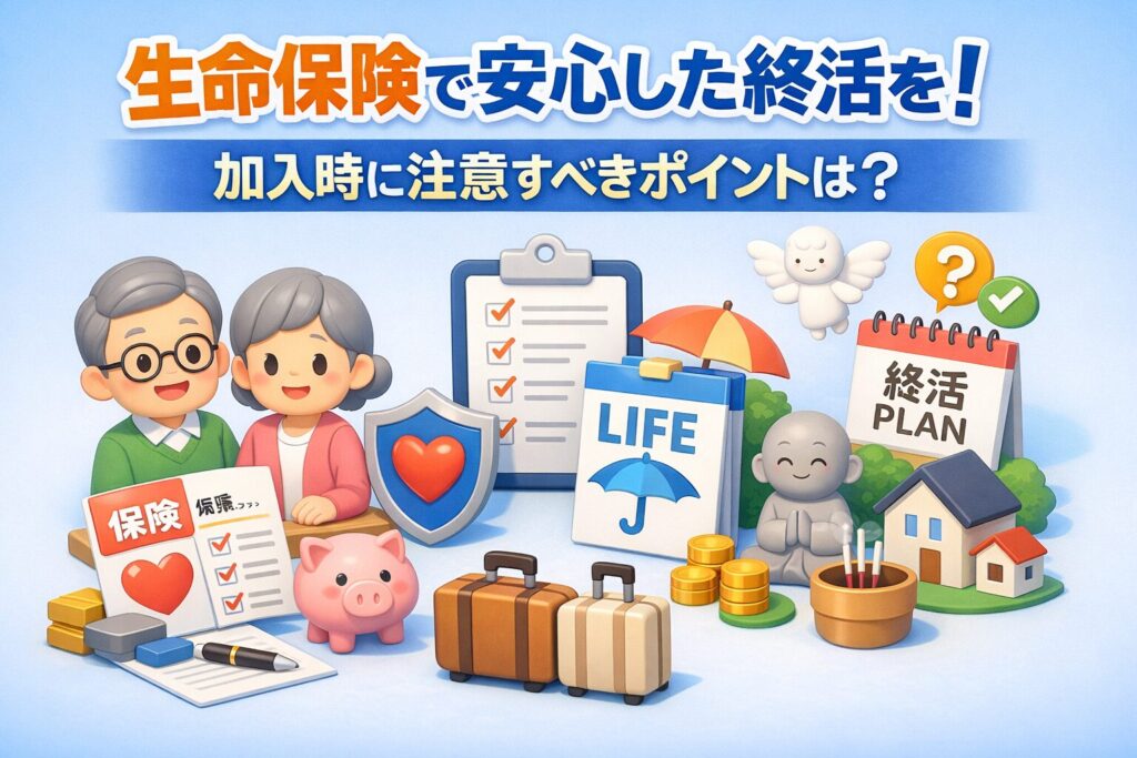 生命保険で安心の終活を！加入時に注意すべきポイントとは？