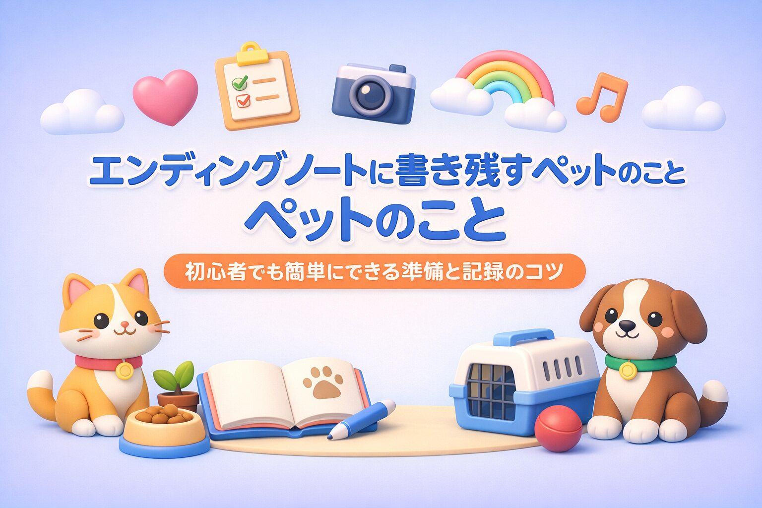 エンディングノートに書いておくべきペットのこと|初心者でも簡単にできる準備と記録のコツ