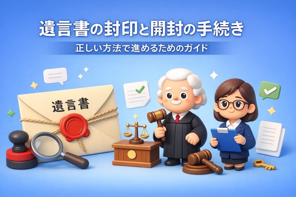 遺言書の封印と開封の手続き：正しい方法で進めるためのガイド