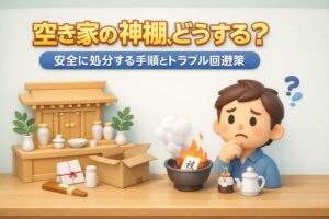 空き家の神棚どうする？安心して処分できる手順とトラブル回避策