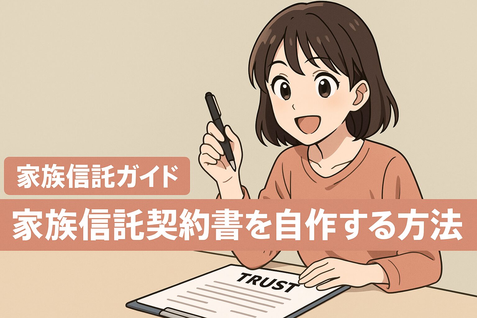 『家族信託契約書を自作する方法|無料テンプレート活用&書類作成の完全ガイド!』