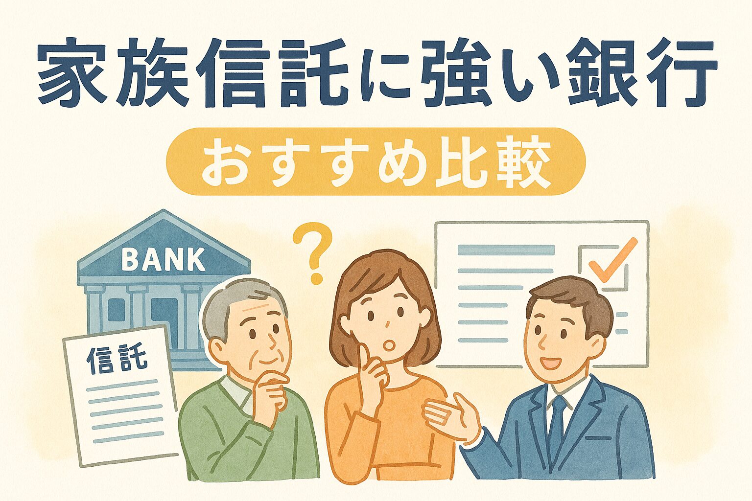 【2025年最新版】家族信託に強い銀行おすすめ比較!失敗しない選び方ガイド