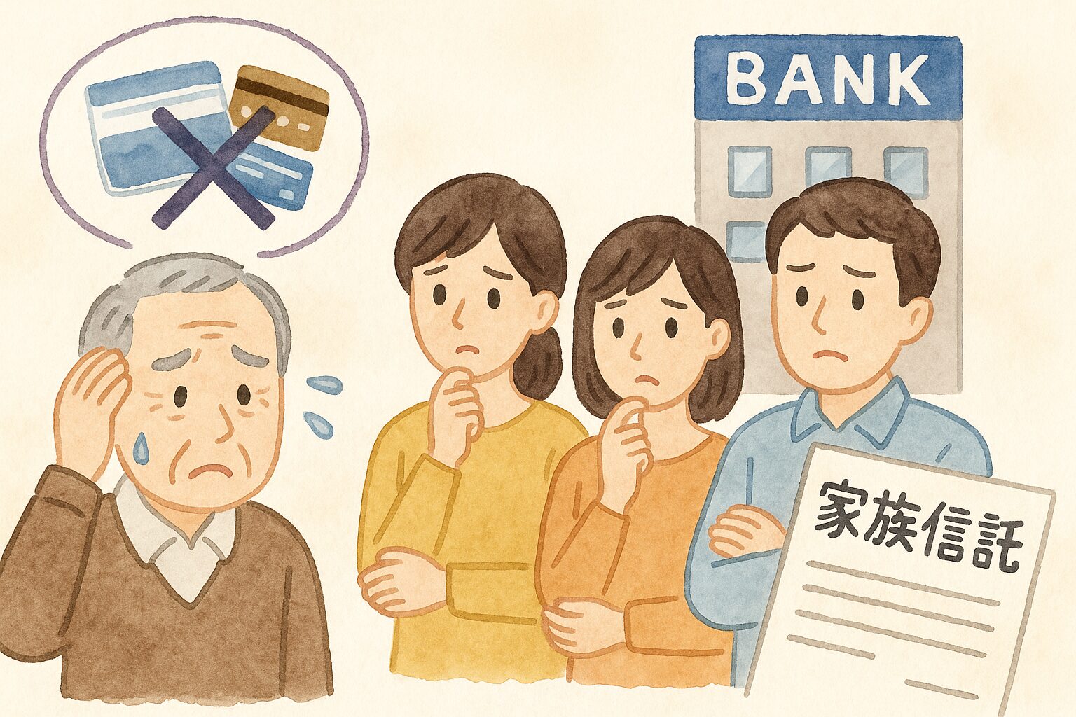 「認知症で銀行口座が凍結!?家族ができる対策と家族信託のすすめ」