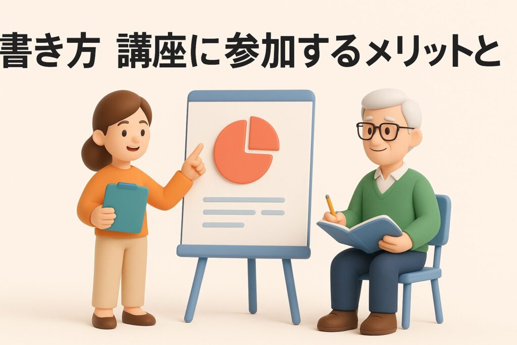 書き方 講座に参加するメリットとは