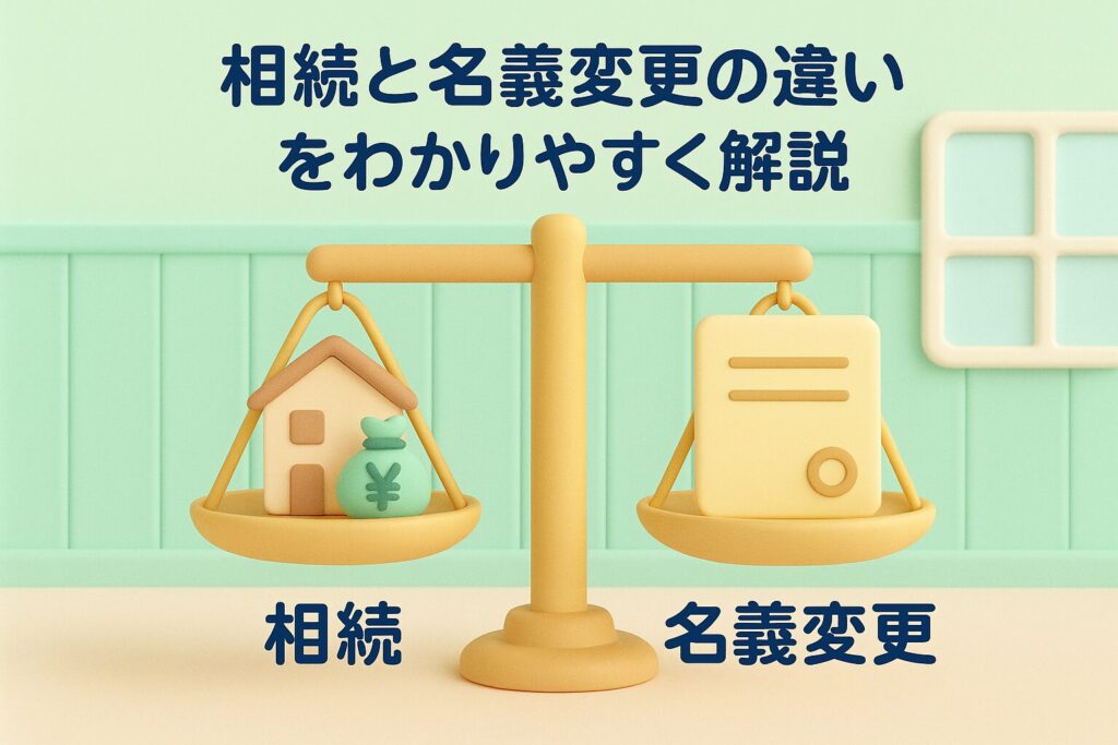 相続と名義変更の違いをわかりやすく解説