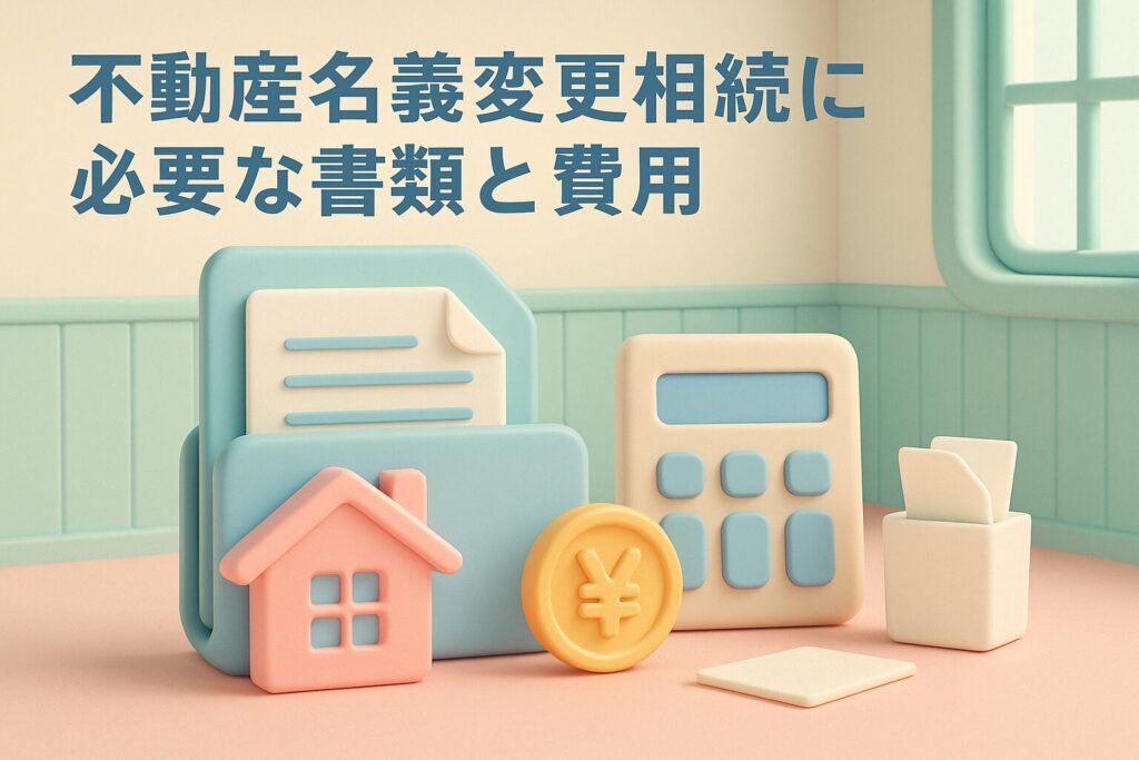 不動産名義変更相続に必要な書類と費用