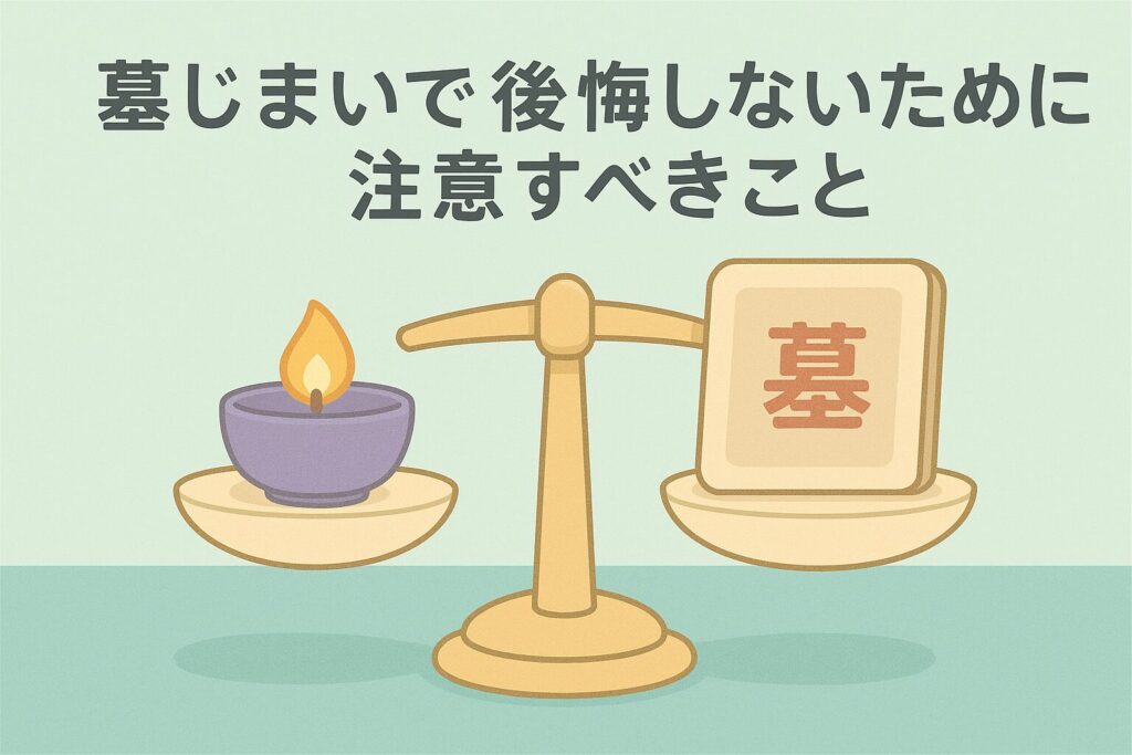 墓じまいで後悔しないために注意すべきこと