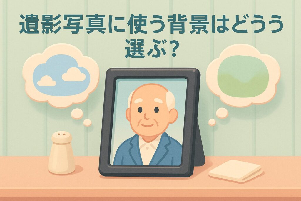 遺影写真に使う背景はどう選ぶ?