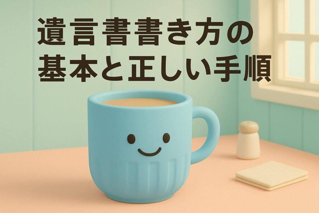 遺言書書き方の基本と正しい手順
