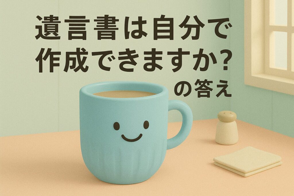 遺言書は自分で作成できますか?の答え
