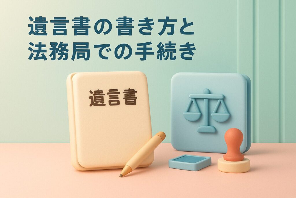 遺言書書き方と法務局での手続き