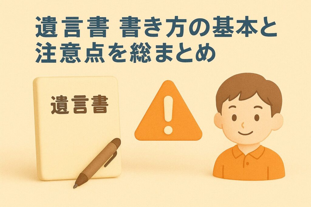 遺言書書き方の基本と注意点を総まとめ