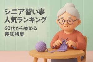 シニア習い事人気ランキング|60代から始める趣味特集