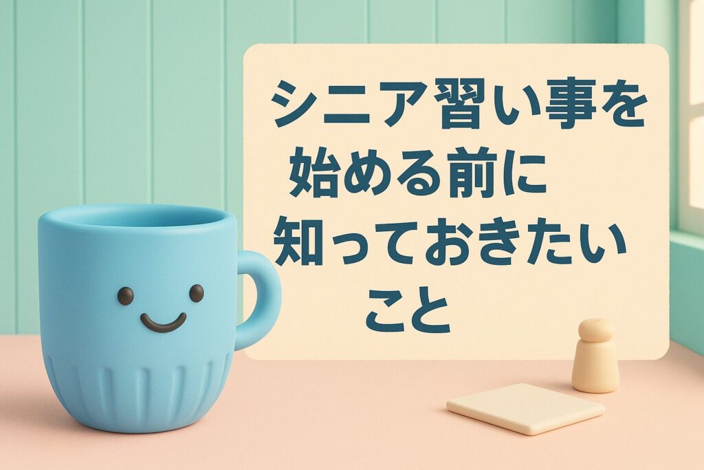 シニア習い事を始める前に知っておきたいこと
