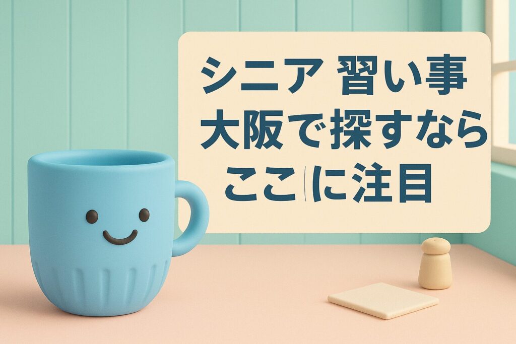 シニア 習い事 大阪で探すならここに注目