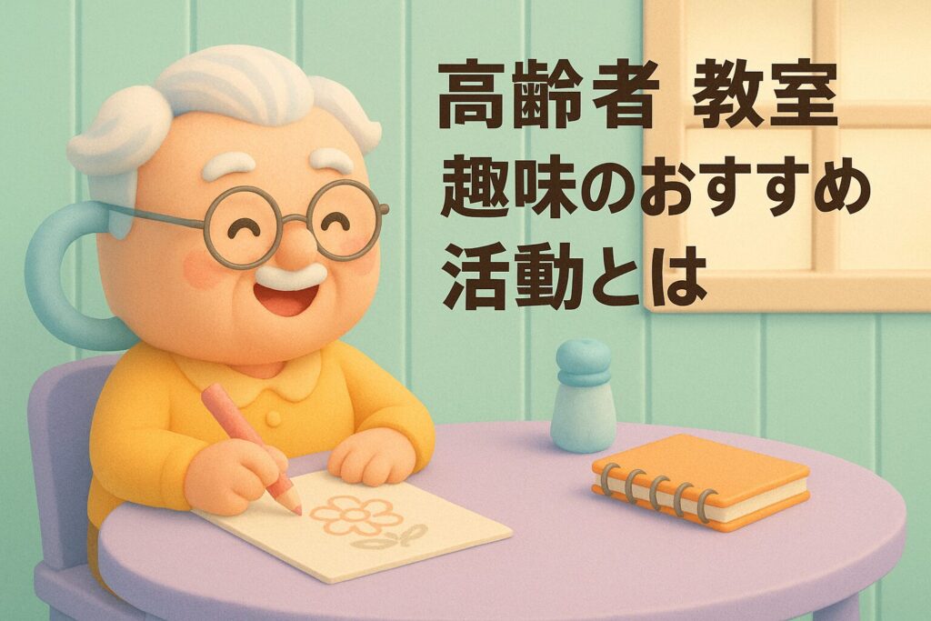 高齢者 教室 趣味のおすすめ活動とは
