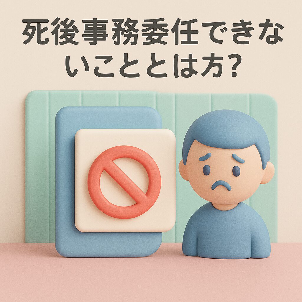 死後事務委任でできないこととは?