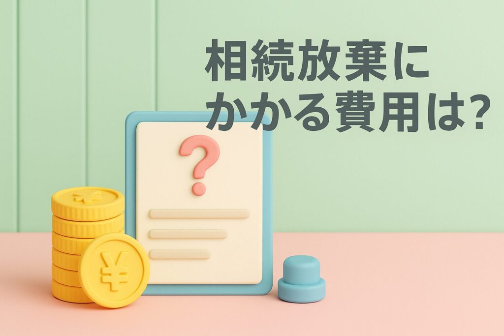 相続放棄にかかる費用は？
