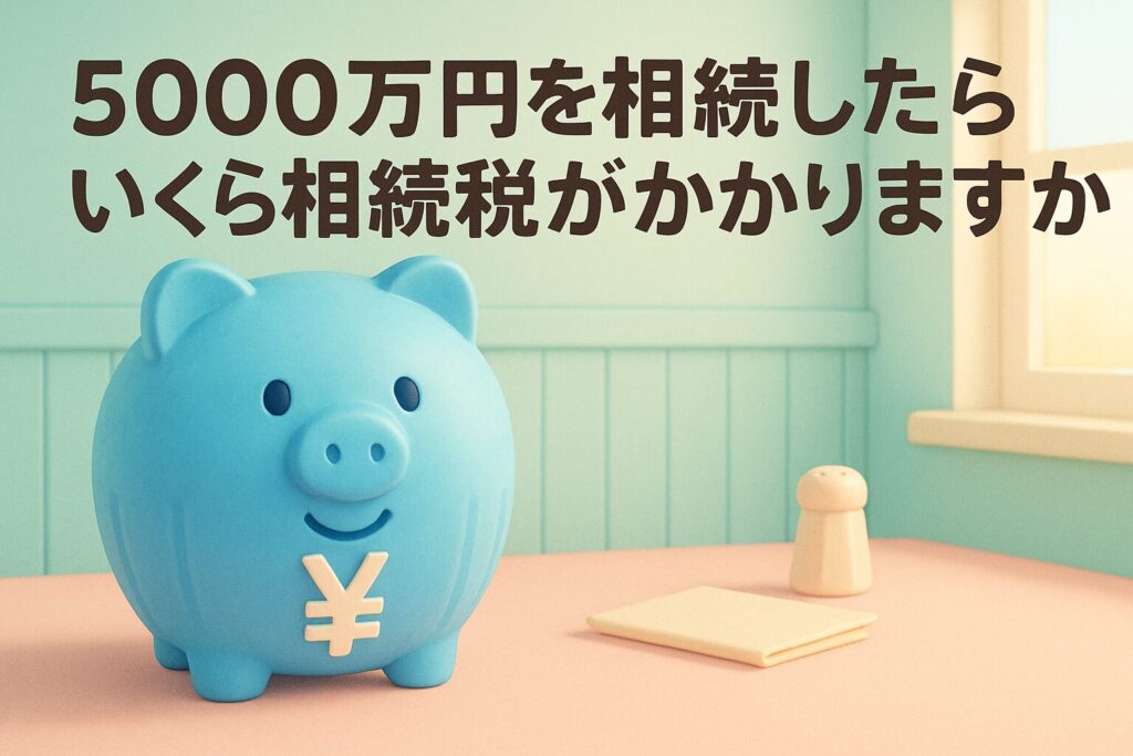 5000万円を相続したらいくら相続税がかかりますか?