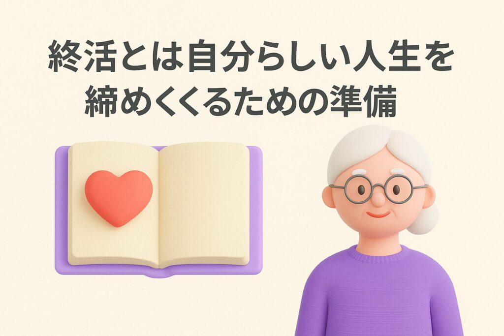 終活とは自分らしい人生を締めくくるための準備