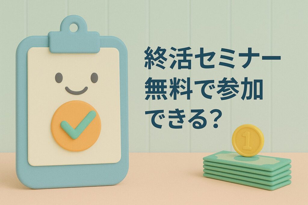 終活セミナー 無料で参加できる?