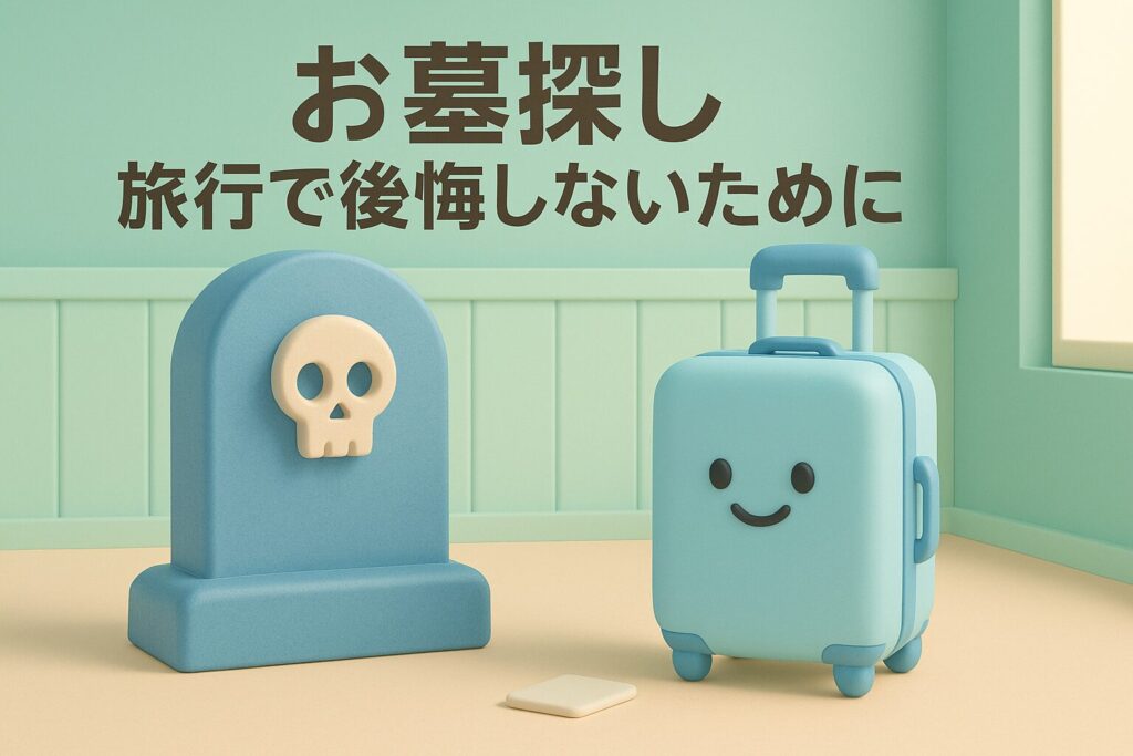 お墓探し 旅行で後悔しないために