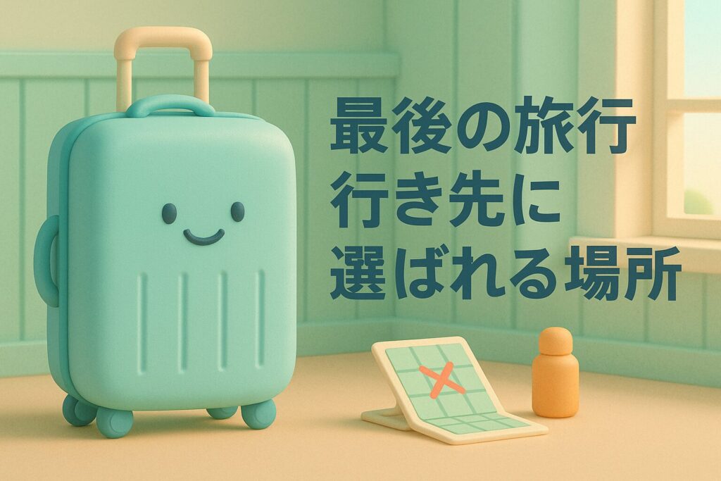 最後の旅行 行き先に選ばれる場所