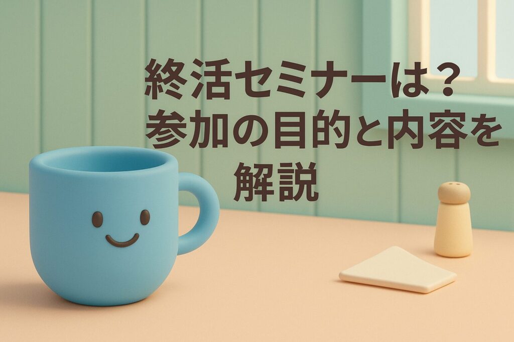 終活セミナーとは？参加の目的と内容を解説