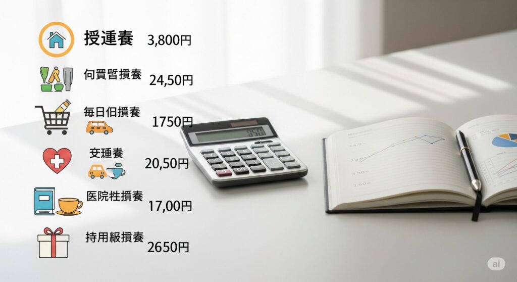老後一人暮らし生活費の詳しい内訳