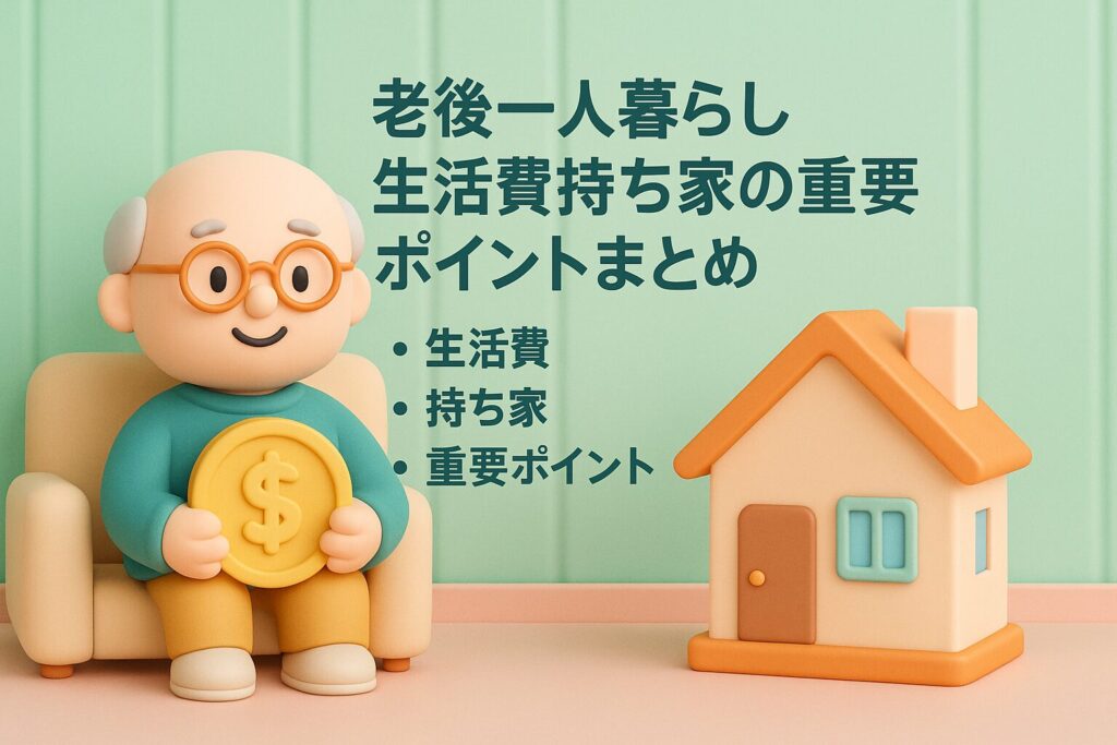 老後一人暮らし生活費持ち家の重要ポイントまとめ