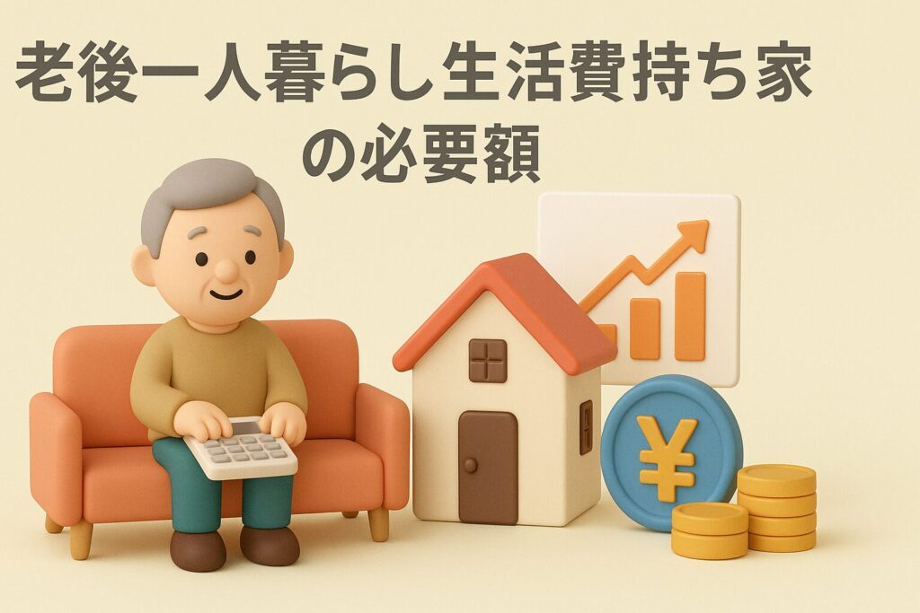 老後一人暮らし生活費持ち家の必要額と準備資金3000万円の目安