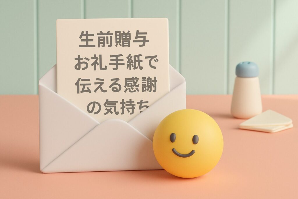 生前贈与 お礼 手紙で伝える感謝の気持ち