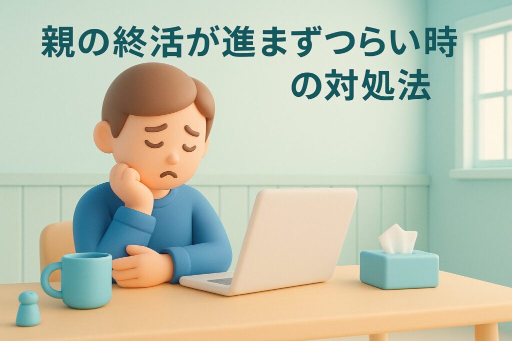 親の終活が進まずつらい時の対処法