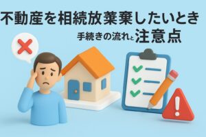 不動産を相続放棄したいときの注意点|手続きの流れと残るリスク