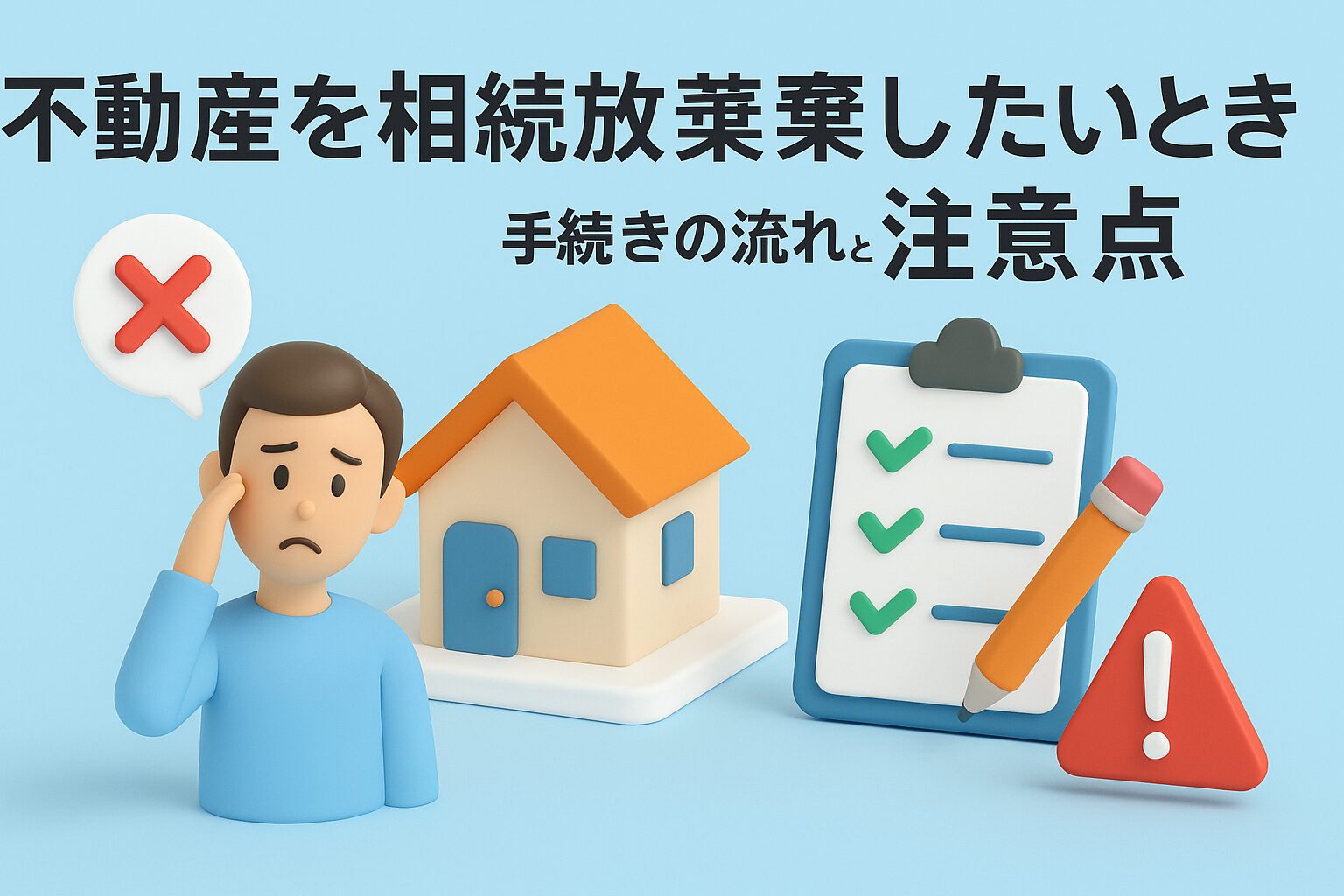 不動産を相続放棄したいときの注意点|手続きの流れと残るリスク