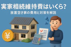 実家相続維持費はいくら?放置空き家の費用と対策を解説