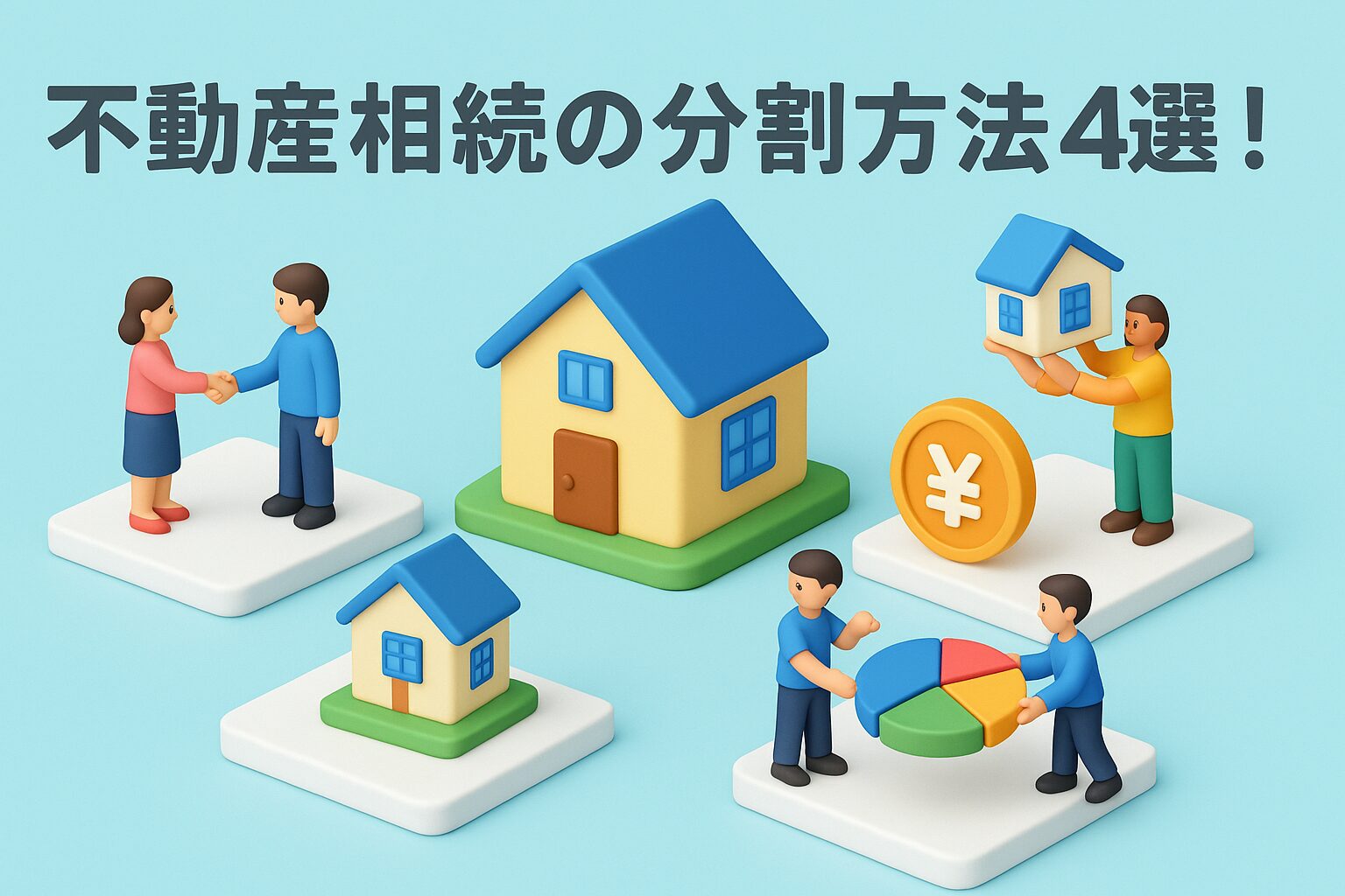 不動産相続の分割方法4選!揉めずに分けるコツを解説